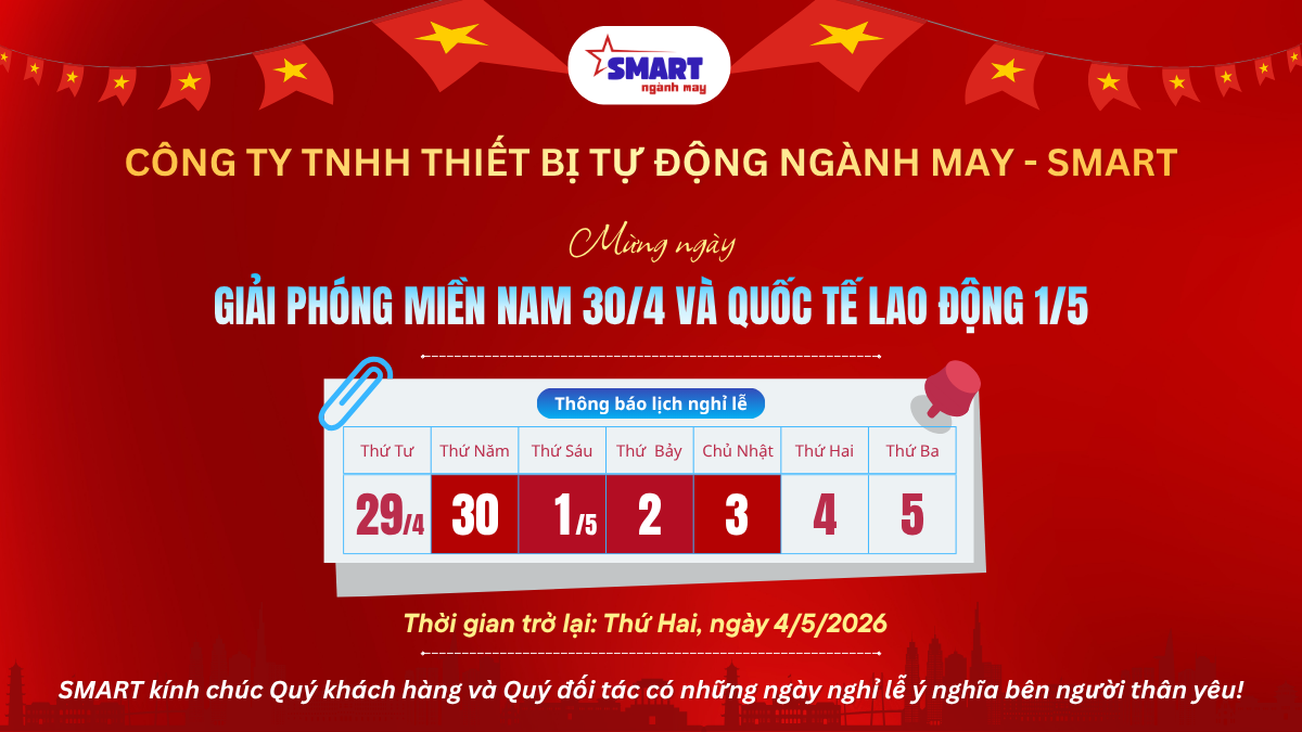 THÔNG BÁO LỊCH NGHỈ LỄ 30/4 – 1/5